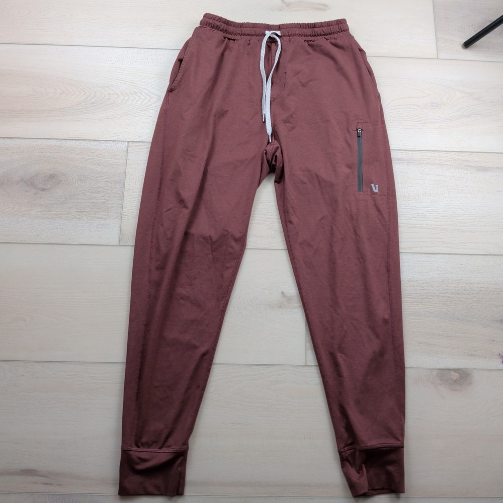 Vuori Sunday Performance Joggers Mens Medium Mahogany Heather DreamKnit V416